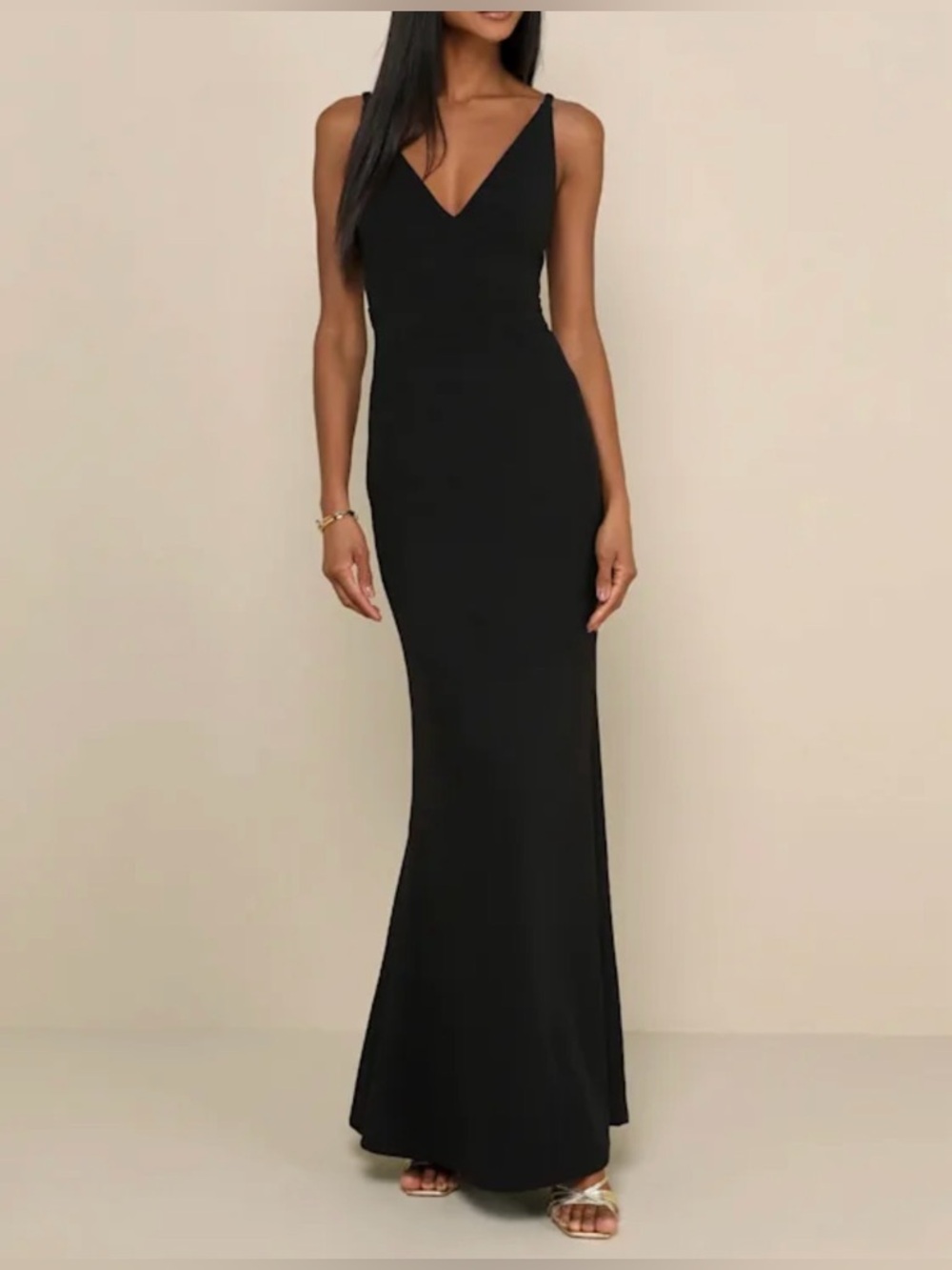 Lulus NWT Women’s “Melora” Black Sleeveless Maxi Dress. Size Small. SOLD OUT!